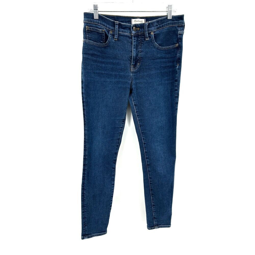 MADEWELL Women's Blue Denim 9" Mid Rise Skinny Jeans Size 29